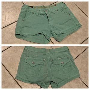 Rock Revival mint colored shorts Sz 28